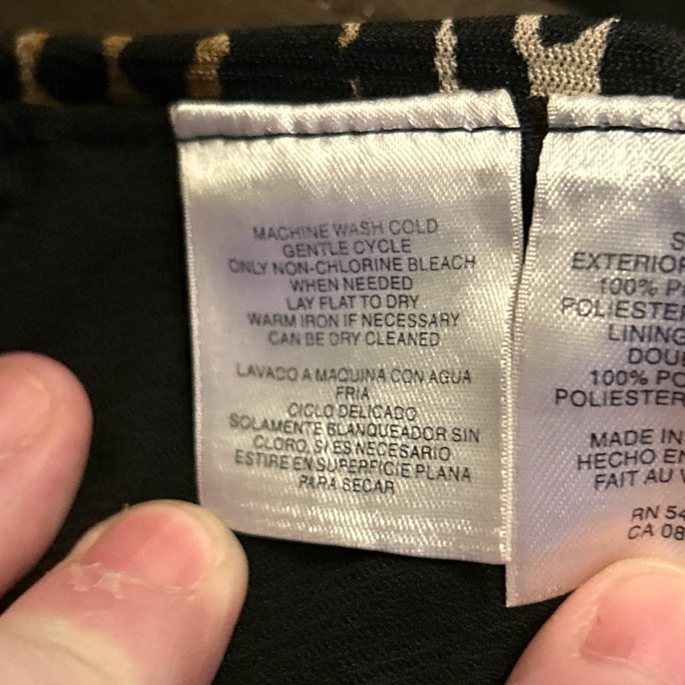 Jones New York Skirt Womens Brown Animal Print Size 2X - Picture 5 of 8